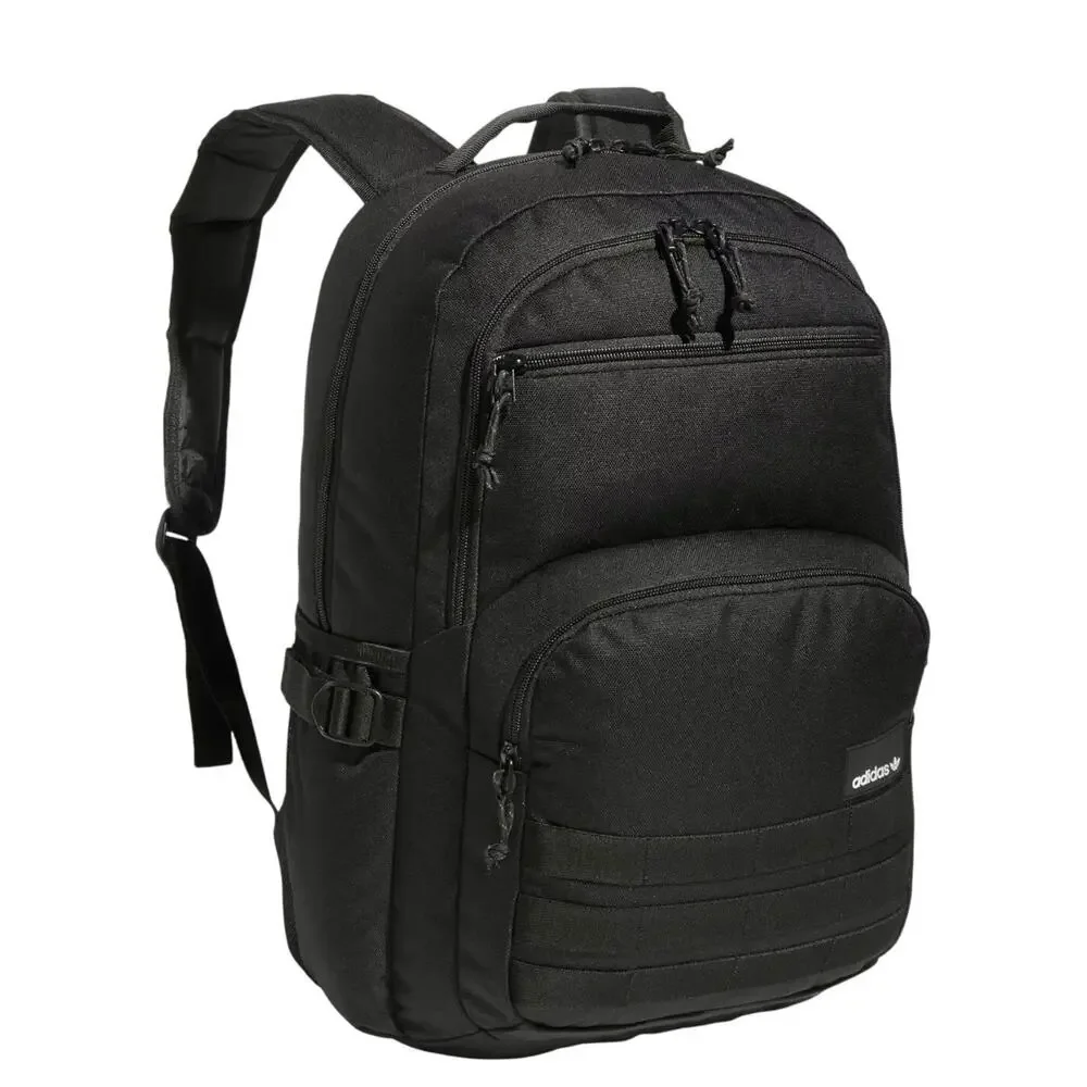 Adidas Originals Daily Backpack Black White Laptop Compartment school travel NWT